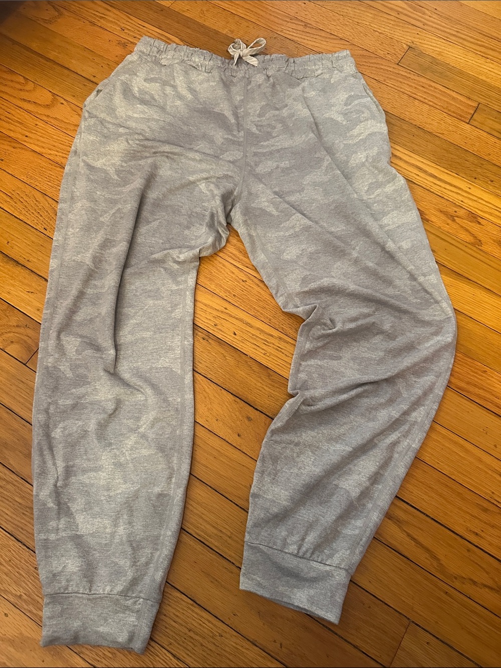 Vuori Light Gray Camouflage Performance Jogger Pants